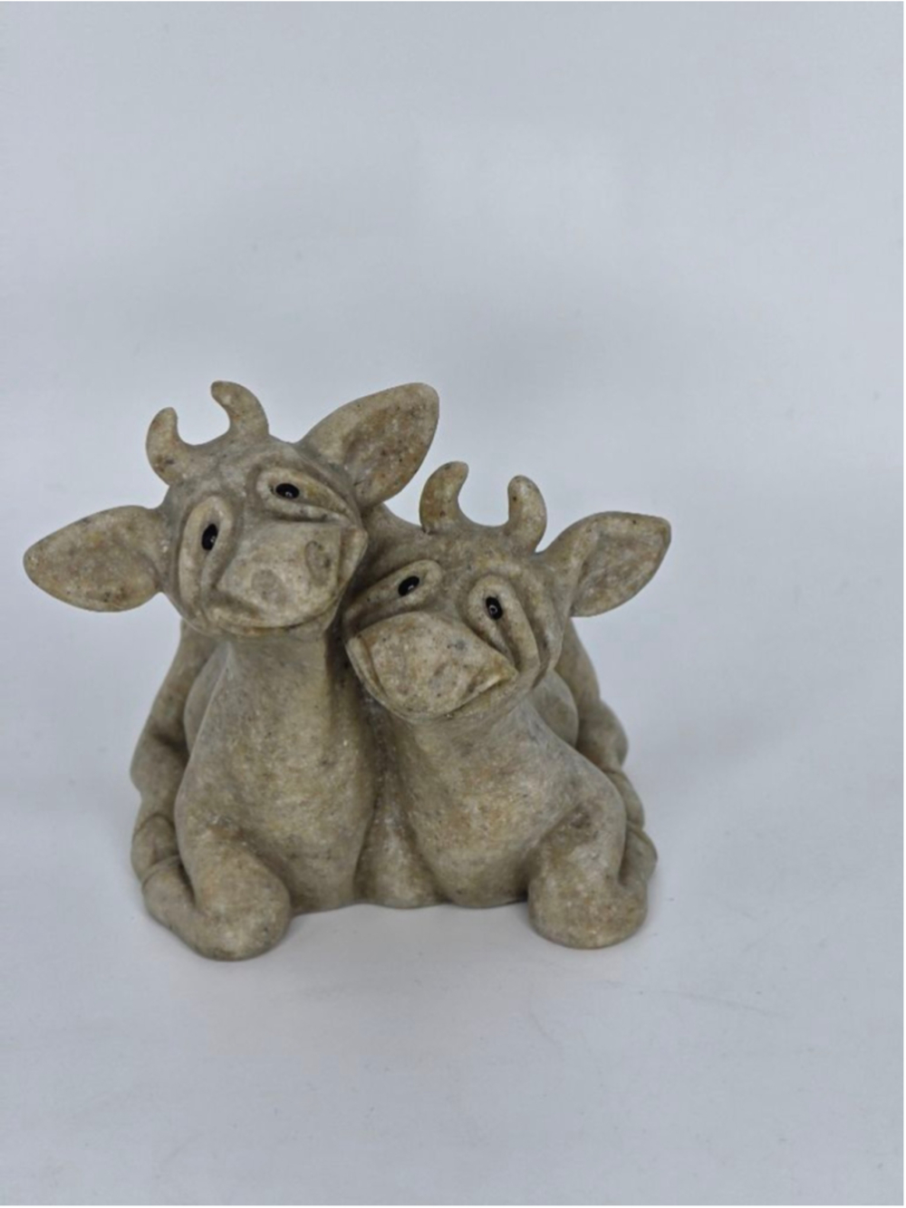 Quarry Critters "Cherry & Chip" Cows Figurine by Second Nature